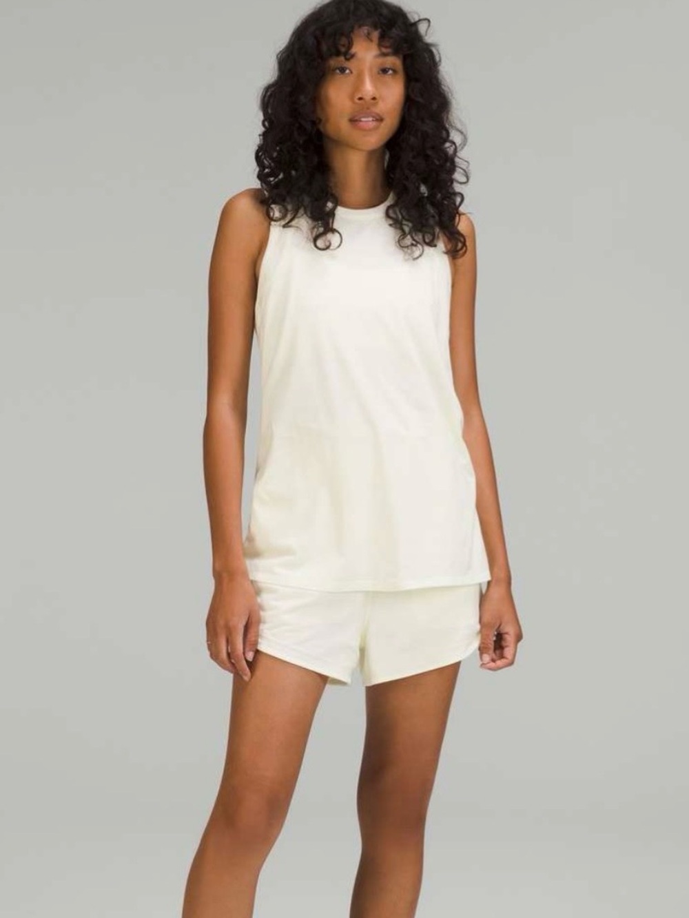 Lululemon Tank-And-Short Romper
3" Lemon Sorbet size 2 Athleisure Active Walking